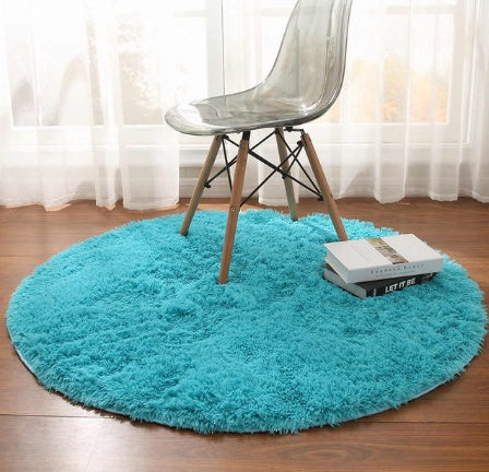 Tapis Rond Design Fluffy