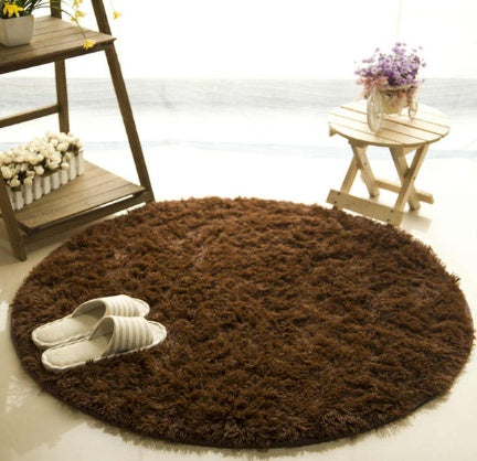 Tapis Rond Design Fluffy