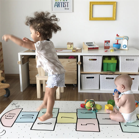 Tapis Enfant Marelle Blanc "CÉU"