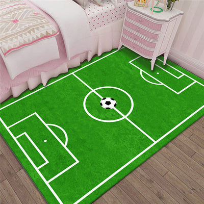 Tapis Chambre ENFANT  Terrain de FOOTBALL