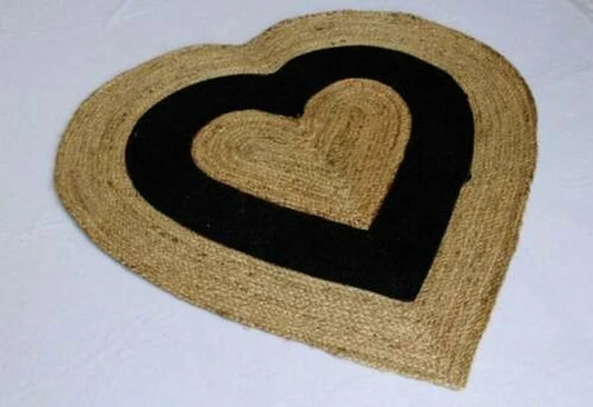 Tapis en Jute Naturel LOVE TO LOVE