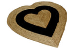 Tapis en Jute Naturel LOVE TO LOVE - Vignette | MesTapis.com