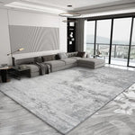 Grand Tapis Moderne de Luxe en Gris Clair - Vignette | MesTapis.com