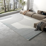 Grand Tapis Moderne de Luxe en Gris Clair - Vignette | MesTapis.com