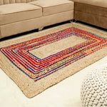 Tapis en Coton et Jute Naturel Reversible - Vignette | MesTapis.com