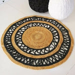 Tapis en Jute Rond tissé à la main - Vignette | MesTapis.com