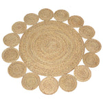 Tapis Rond  Jute Tissé à la main - Vignette | MesTapis.com