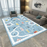 Tapis Enfant Marelle et Circuit Voiture - Vignette | MesTapis.com