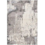 Grand Tapis Décoratif Moderne en Gris - Vignette | MesTapis.com