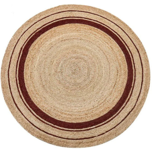 Tapis Rond en Jute – Tapis Naturel Décoratif pour Sols