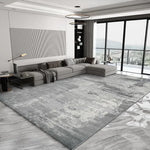 Grand Tapis Moderne de Luxe en Gris Clair - Vignette | MesTapis.com