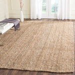 Grand Tapis Rectangulaire en Jute - Vignette | MesTapis.com