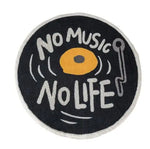 Tapis Rond Design Vinyle Musical - Vignette | MesTapis.com